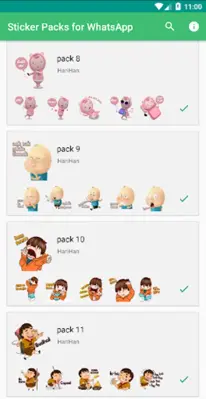 Cute babies stickers android App screenshot 1