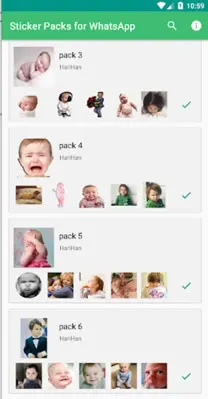 Cute babies stickers android App screenshot 2